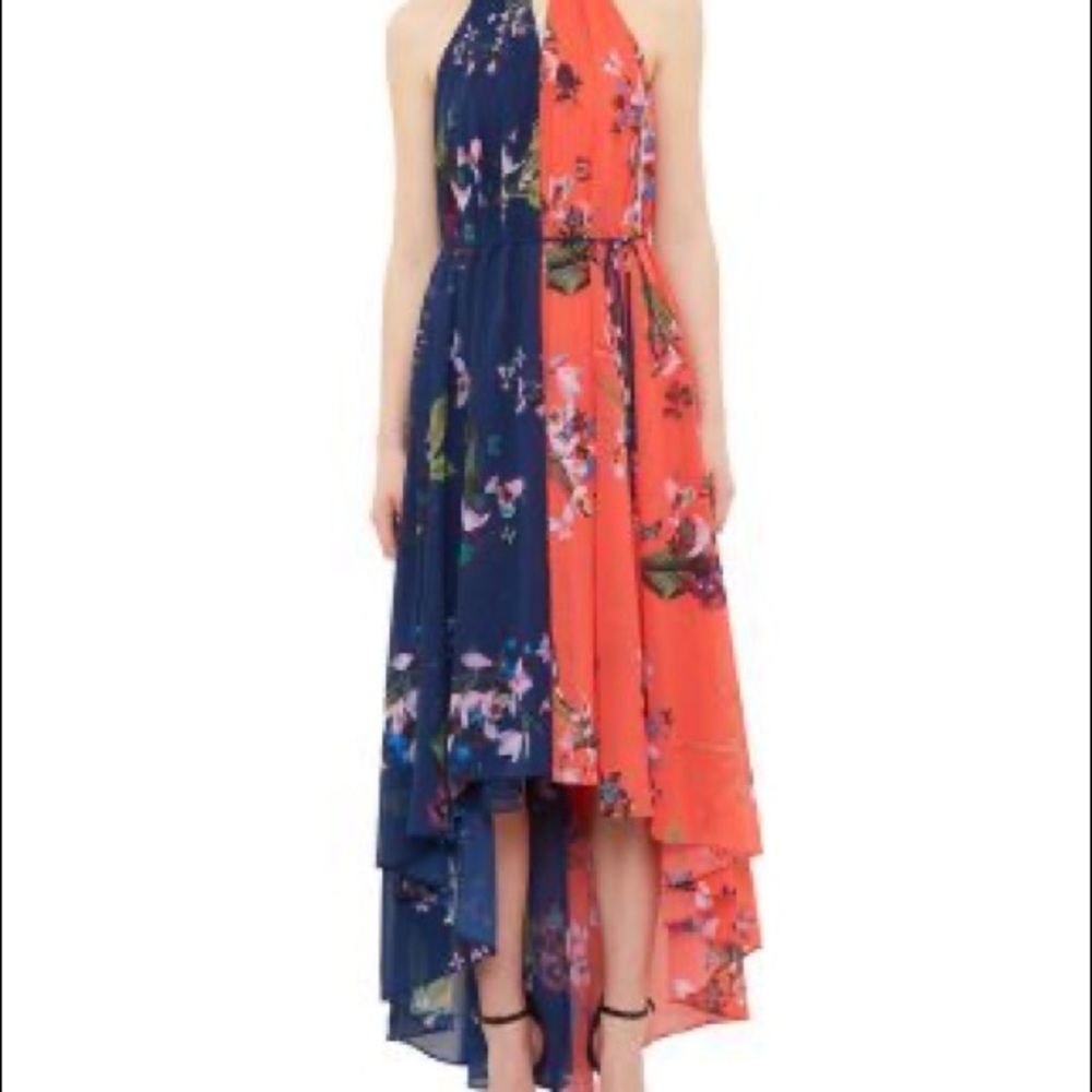 Hanie Tropical Oasis Chain Detail Dress Ted Baker